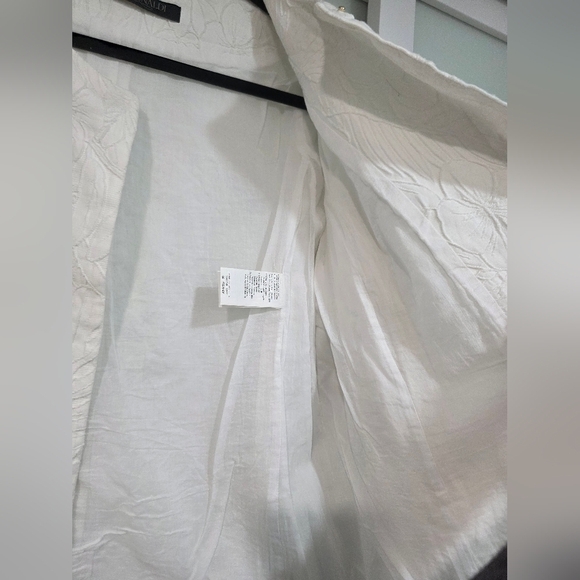 Marina Rinaldi White Textured Jacket - Picture 12 of 14